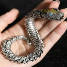 Armband med vikingadrake och orm i 925 sterlingsilver för män24
