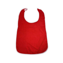 Haklapp för vuxna, vattentät, fläckbeständig, röd polyester