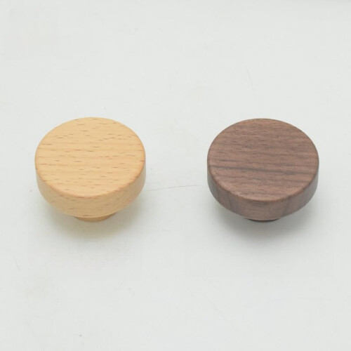 Wooden Cabinet Pulls Black Walnut 6 pcs 45mm 2