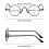 Presbyopia Glasses Black Circular Metal 3 Pairs 5