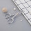 Vintage Stainless Steel Scissors Electroplated 1 Pair 3
