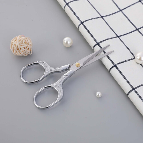 Vintage Stainless Steel Scissors Electroplated 1 Pair 2