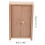 Dockhusköksmodell i trä, beige, 1 set 2