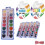 Set di acquerelli a forma di cuore, 8 colori con pennello e 6