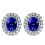 925 Sterling Silver Stud Earrings with Cubic Zirconia 8