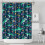 Badrumsdraperi för barn Shark Zone 72x84 tum Vattentät polyester 3