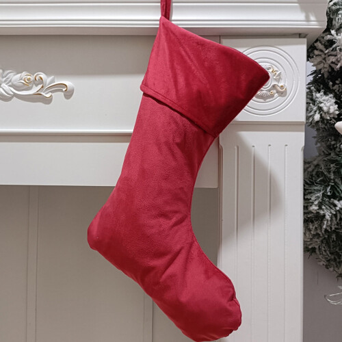 Kerstkousen van fluweel, gepersonaliseerd, 1 stuk