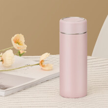 Tazza termica isolante in acciaio inox EGYMEN, rosa, 266 ml (9 oz).