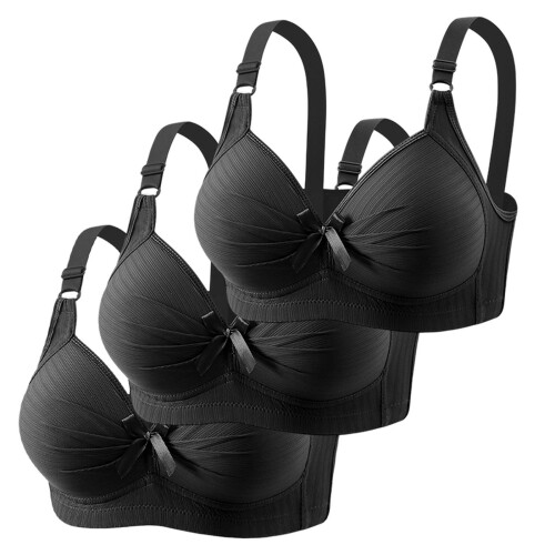 Heltäckande BH med bygel för kvinnor, 3-pack, vattenmelon