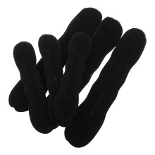 Rizador de pelo negro Supvox, paquete de 6 unidades (reutilizable)