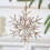 Christmas Tree Ornament Wrought Iron Snowflake 3D Beige 1