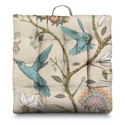 Poduszka podłogowa boho paisley kwadratowa 22x22 cale
