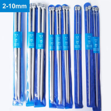 Snáthaidí cniotála aoncheannacha, cruach dhosmálta, lámhdhéanta, 2mm-10mm, pacáiste 2