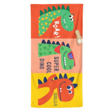 Dinosaurus-rantapyyhe mikrokuitua 80x153 cm