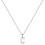 Sterling Silver Initial Pendant Necklace A-Z on Figaro Chain 1