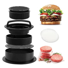 Máquina para hacer hamburguesas antiadherente 3 en 1 con papel encerado