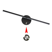 Kinkiet Nordic LED, biały, czarny, 8W, regulowany