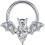 Titanium neusring met micro-zirkonia steentjes 1