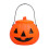 Halloween pompoen snoepemmer van plastic, 16 cm 1