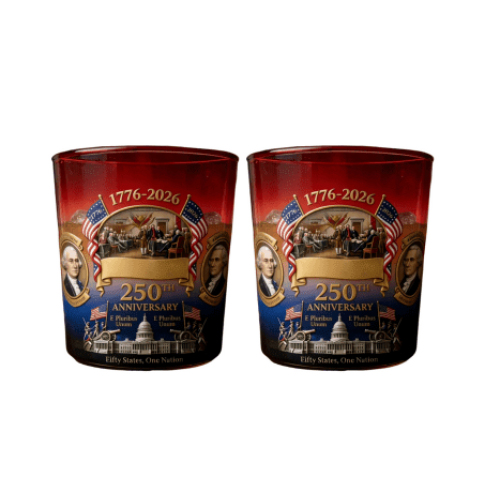 Set di bicchieri da whisky "We The People" patriottico (2 pezzi)