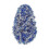 Kerstslinger van metallic lametta, gedraaid, 1,98 meter 1