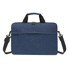 Laptoptas van blauwe, waterafstotende stof
