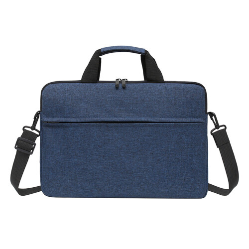 Laptoptas van blauwe, waterafstotende stof