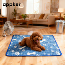 (Blue, L) Alfombrilla de refrigeración para perros grande, alfombrilla de refrigeración para mascotas, alfombrilla de