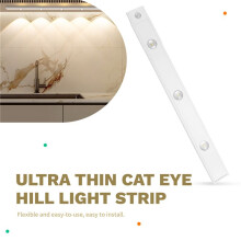 Cat Eye Cabinet Lights Human Body Induction Lamp 3 Colors Adjust Brightness LED Lights Decorate for Kitchen Room Aisle,A
