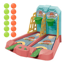 Mini cancha de baloncesto de juguete para 2 jugadores con