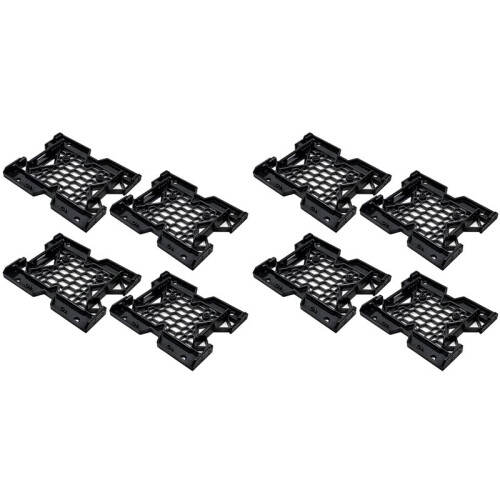 8 Peças 5,25 Polegadas A 3,5 Polegadas 2,5 Polegadas Suporte Ventilador de Refrigeração SSD Suporte de Montagem de Disco Rígido Interno Suporte de
