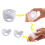 WINOMO Door Baby Proofing Set White PP Round 4 Pack 1