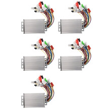 5X Controlador de Motor de Bicicleta Elétrica 36V/48V 350W12 Tubo Controlador de Motor Sem Escova para Scooter de Bicicleta Elétrica