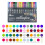 Metalliska glitterpennor med dubbla spetsar 8 ml 1