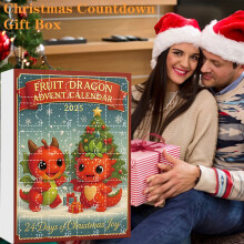 Calendar de Advent Dragon cu FructeNumărătoare inversă de Crăciun pe 24 de zile
