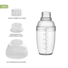 Vaso mezclador para té de limón, transparente, apto para lavavajillas, 1 unidad.