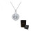 Κολιέ μενταγιόν Moissanite 925, ασήμι 925, 5 καράτια 1