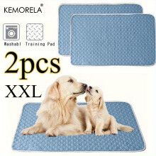 (XXL:150*100cm) 2pcs Washable and Reusable Dog Pee Pads- Odor-Resistant, Cooling, Various Sizes, Durable Pet Training Pads, Suitable