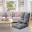 Japanese-Style Reclining Sofa Chair with Foldable Backrest 3