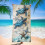 Serviette de plage en microfibre 152 x 71 cm, séchage rapide, sans sable, style marin 1