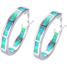 Orecchini a cerchio in argento sterling 925 con zirconi cubici
