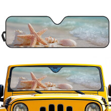 Foldable Starfish Shell Sun Shade for Jeep Wrangler and