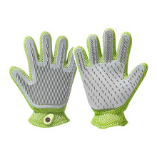 Pet Grooming Bath Massage Gloves Double-Sided
