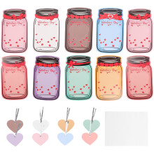 Valentine's Day Kids Exchange Cards Jar Shape 48 Sets
