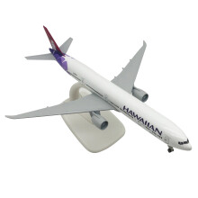 Hawaii B777 Airplane Model Retro Design with Movable Wheels