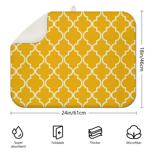 Tapete de secagem de cozinha boho em microfibra 45x60cm 1