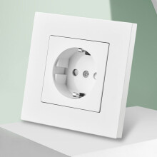 Power Socket European Standard 16A 110-250V Black White