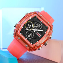 Men's Digital Sports Watch Waterproof Luminous 1pc
