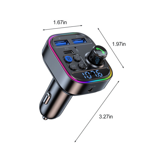 Car MP3 Player with LED Display Dual USB HIFI Stereo 2