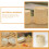 Bamboo Steamer Set Light Yellow 14x5.1x5.1 in 2